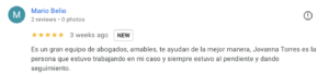 reseña de clientte en las vegas